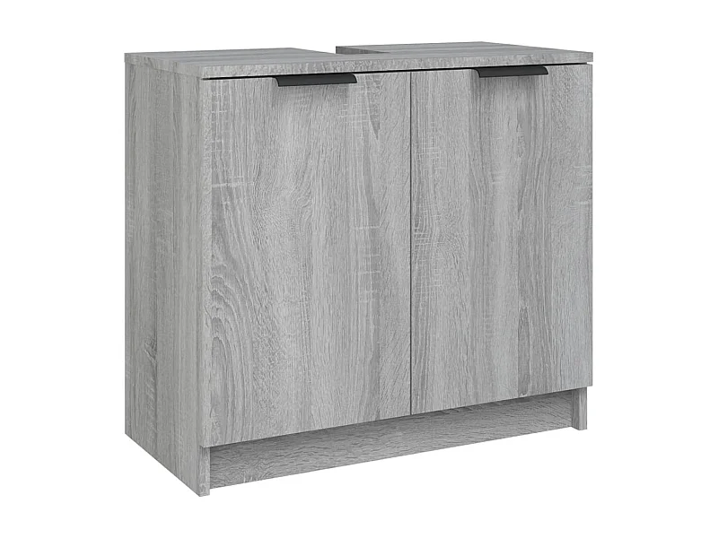Armoire de bain Sonoma gris 64,5x33,5x59 cm Bois d'ingénierie FR39851