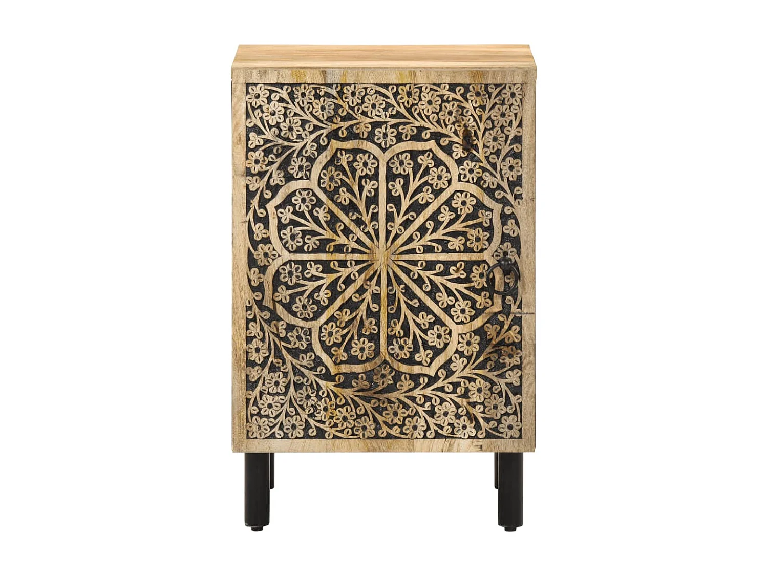 Armoire de salle de bain 38x33x58 cm bois massif de manguier FR98606