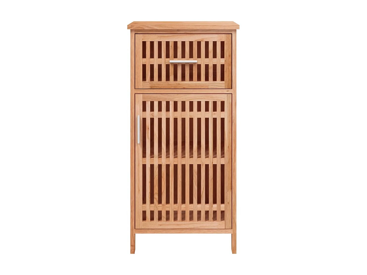 Mueble de baño madera maciza de nogal 42x29x82 cm ES818136