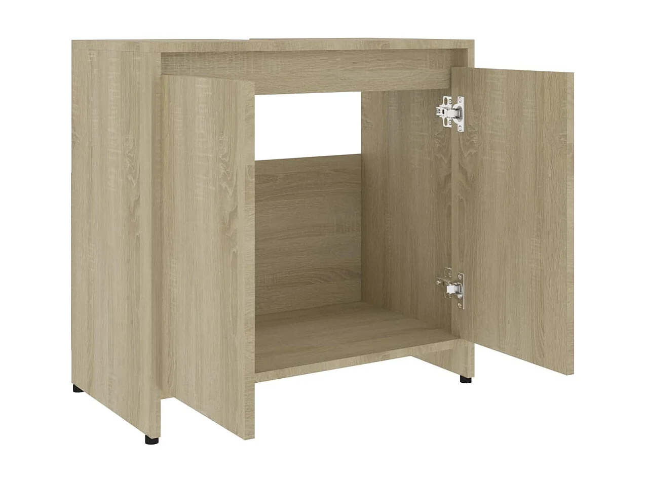 Armoire de salle de bain Chêne sonoma 60x33x61 cm Aggloméré FR33066