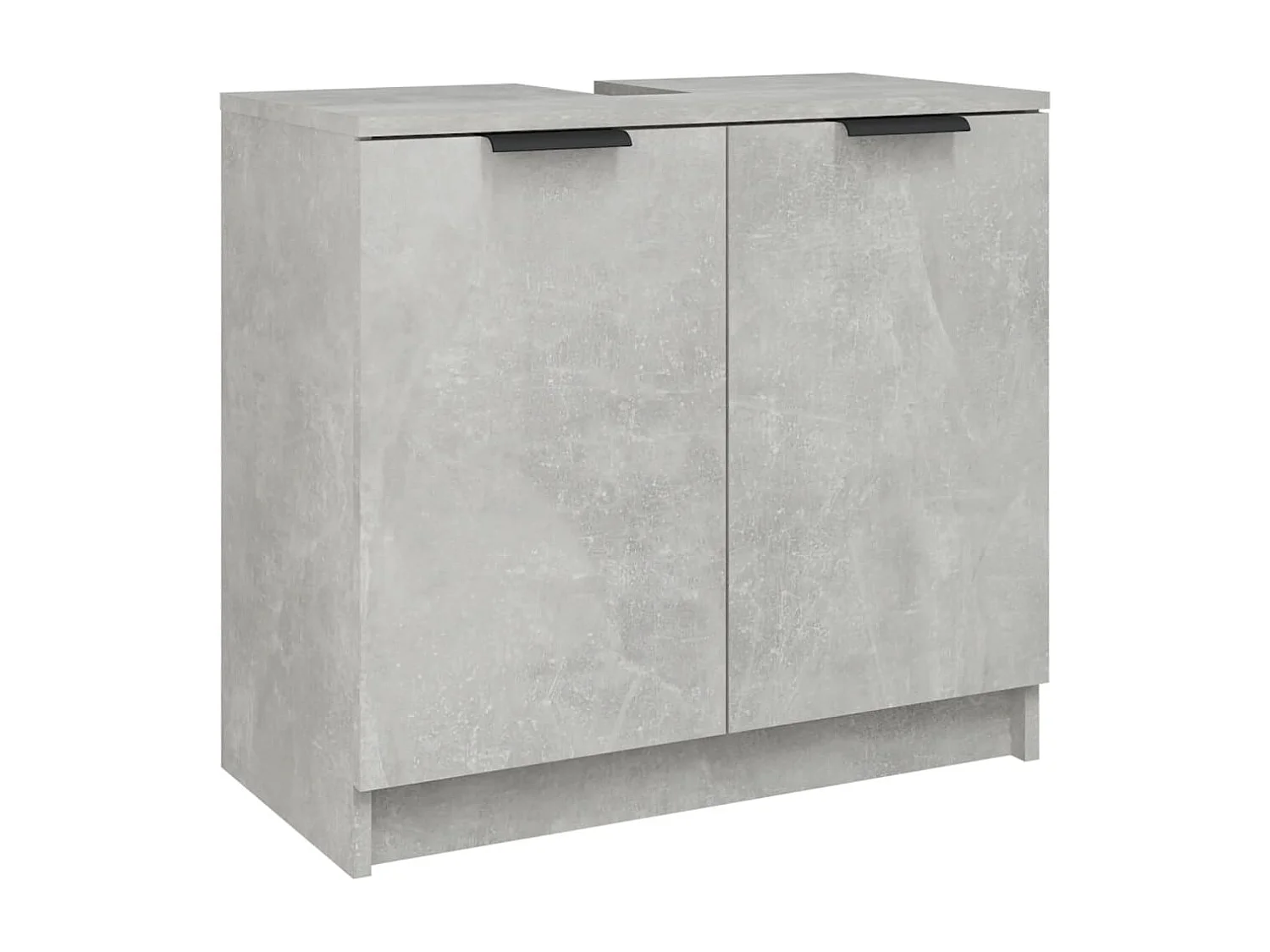 Armoire de bain Gris béton 64,5x33,5x59 cm Bois d'ingénierie FR99814