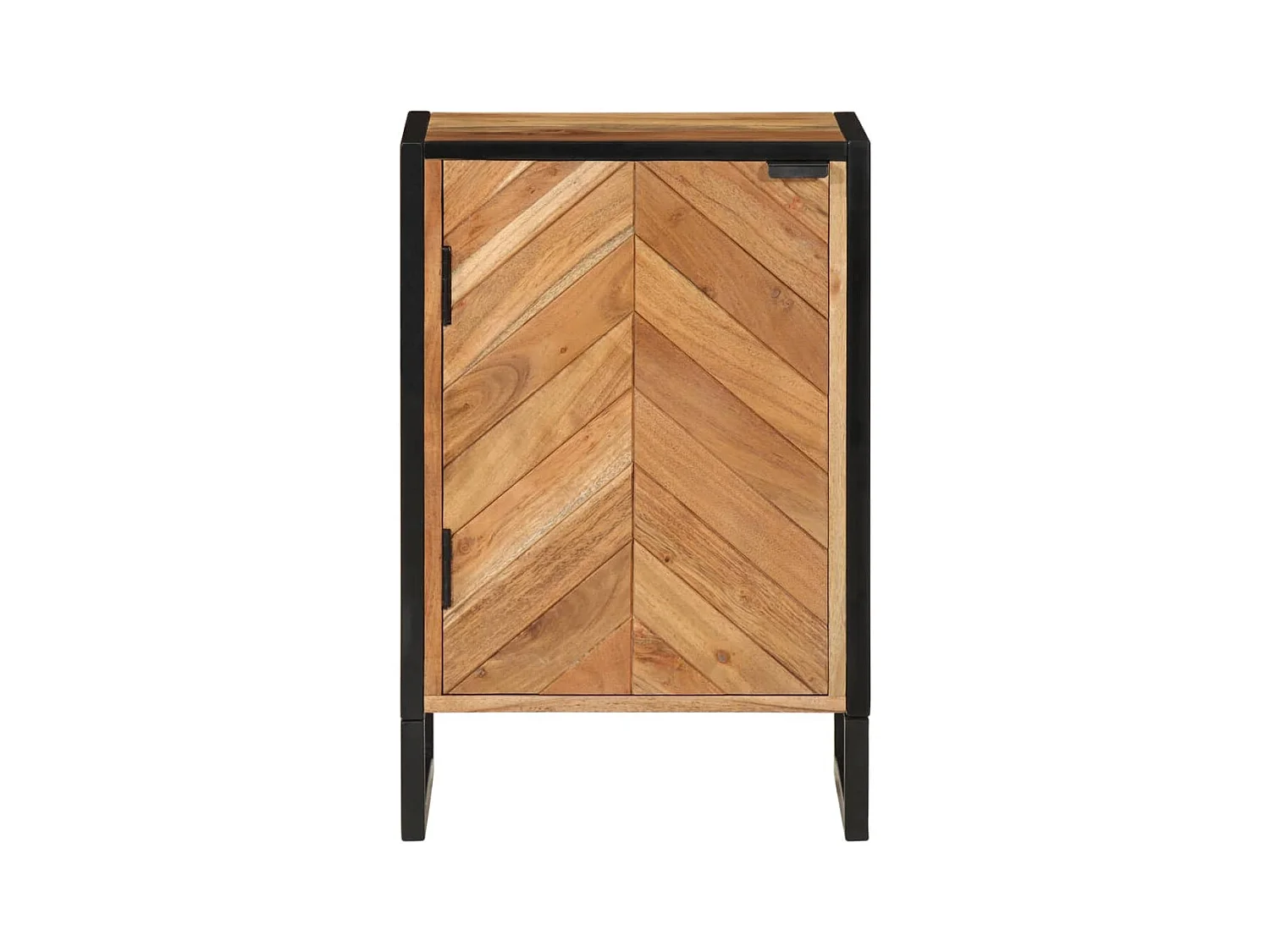 Armoire de salle de bain bois massif d'acacia et fer FR68749