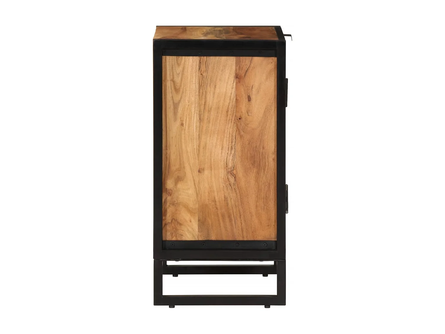 Armoire de salle de bain bois massif d'acacia et fer FR68749