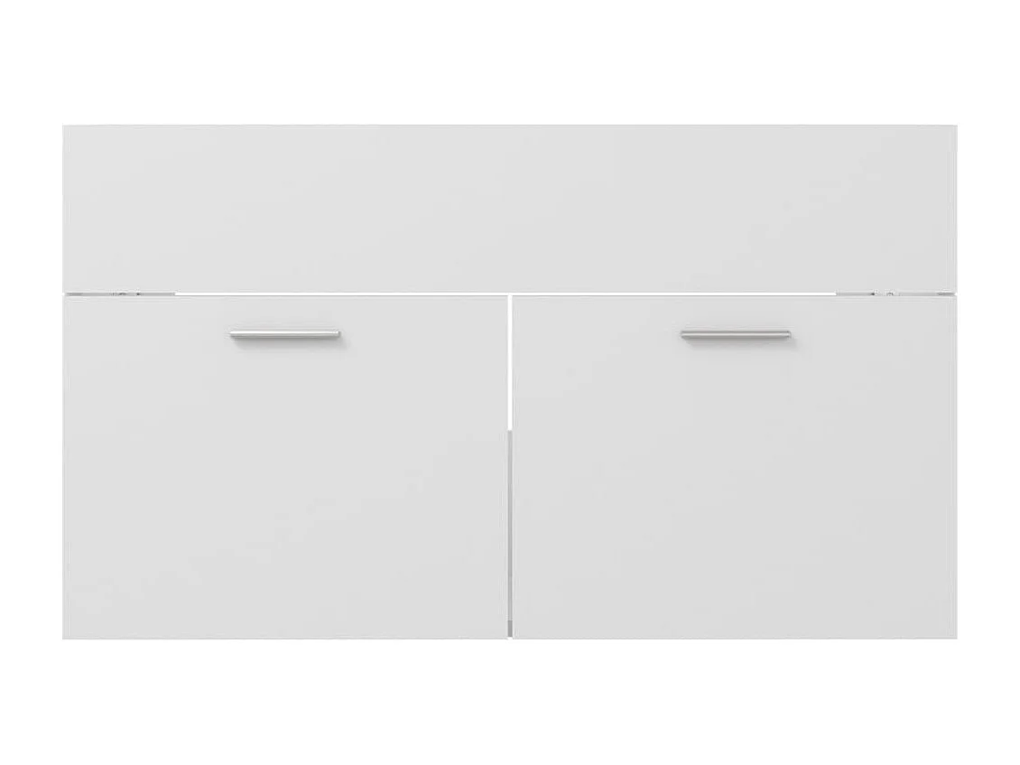 Meuble sous vasque Blanc 80x38,5x46 cm Aggloméré FR92411