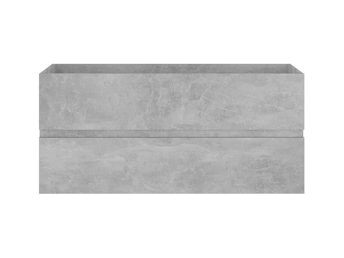 Armario para lavabo contrachapada gris hormigón 100x38,5x45 cm ES196326