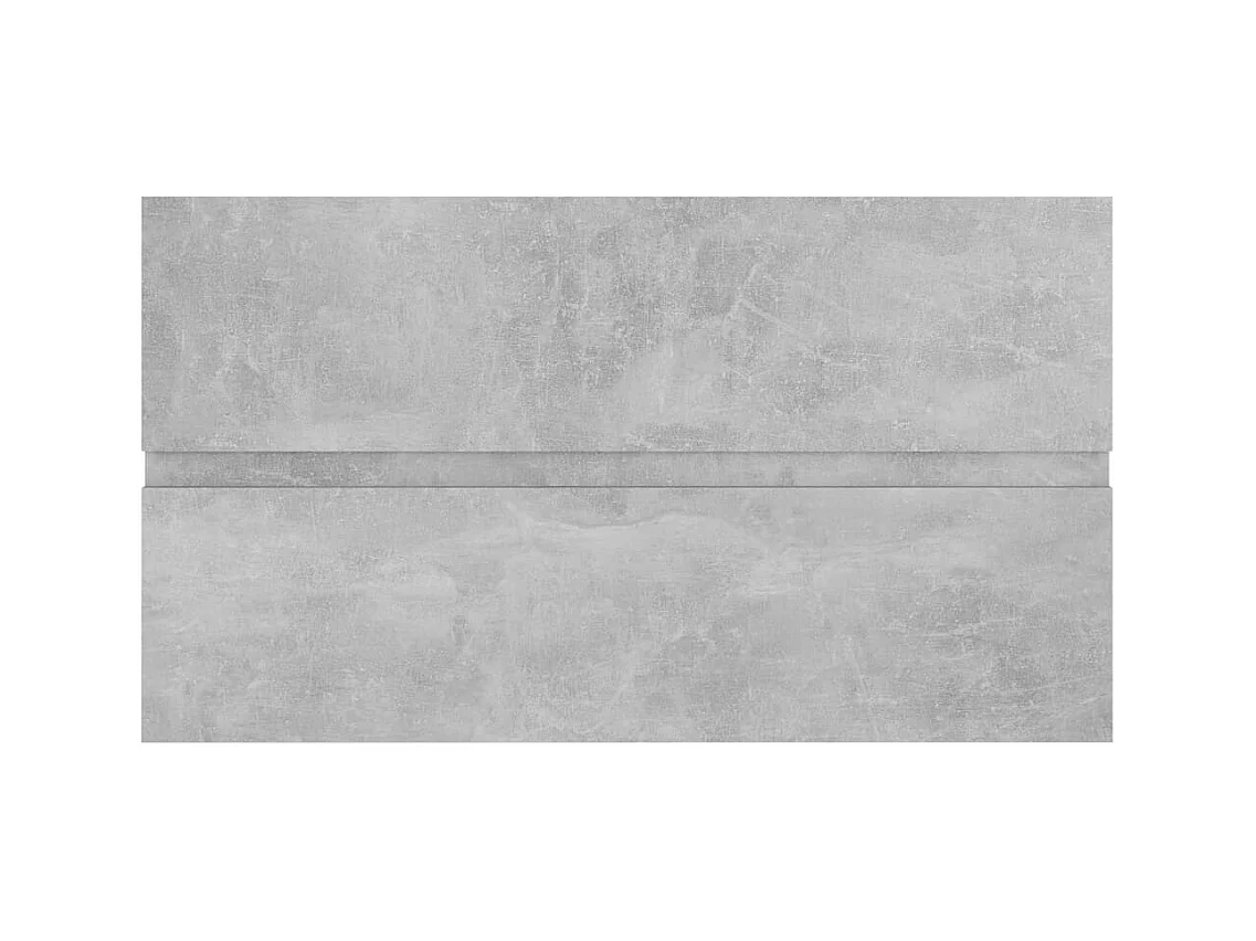 Mueble de lavabo madera ingeniería gris hormigón 80x38,5x45cm ES185066