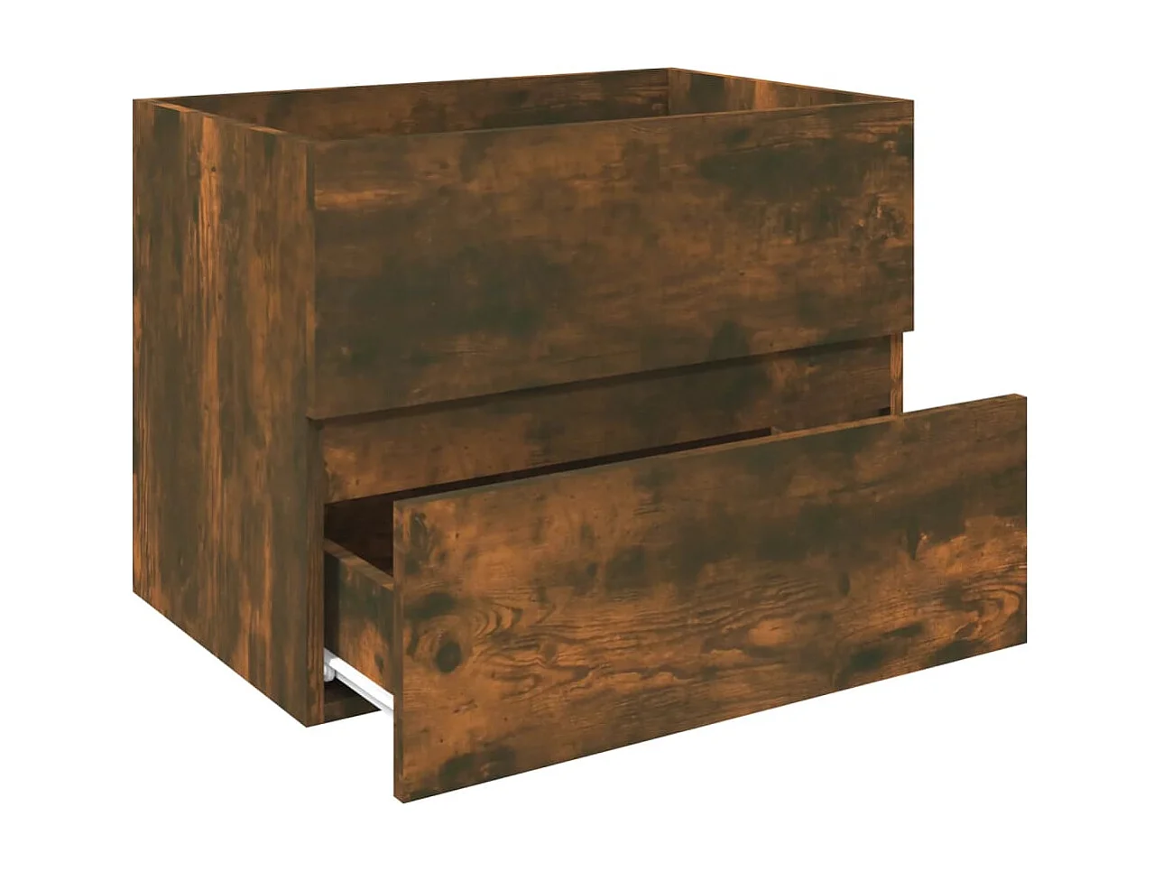 Armoire de lavabo Chêne fumé 60x38,5x45 cm Bois d'ingénierie FR62387