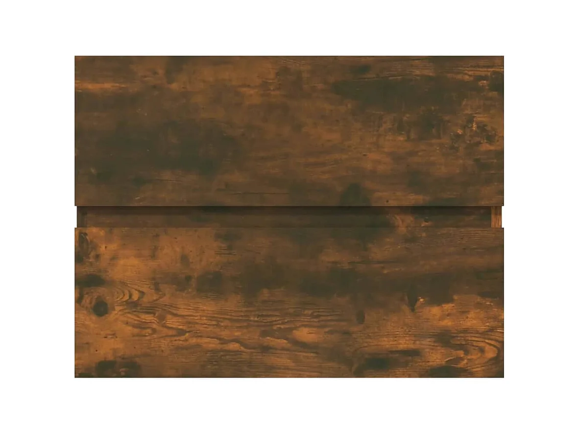 Armoire de lavabo Chêne fumé 60x38,5x45 cm Bois d'ingénierie FR62387