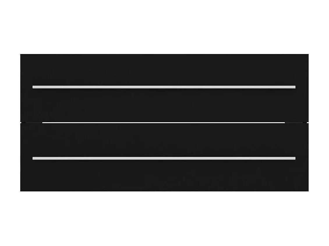 Armário lavatório 100x38,5x48 cm derivados de madeira preto PT741416