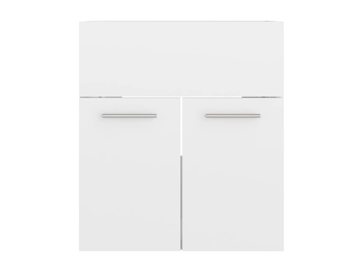 Meuble sous vasque Blanc brillant 41x38,5x46 cm Aggloméré FR64139