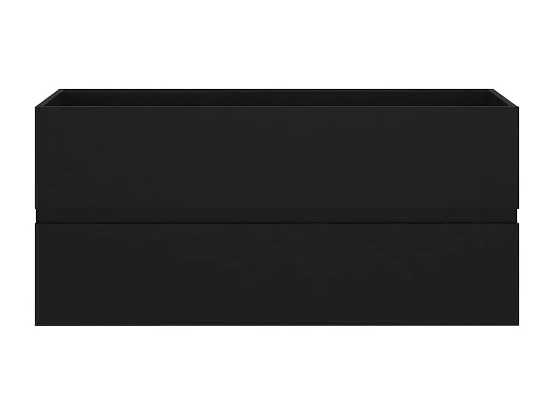 Armario para lavabo madera contrachapada negro100x38,5x45 cm ES914011