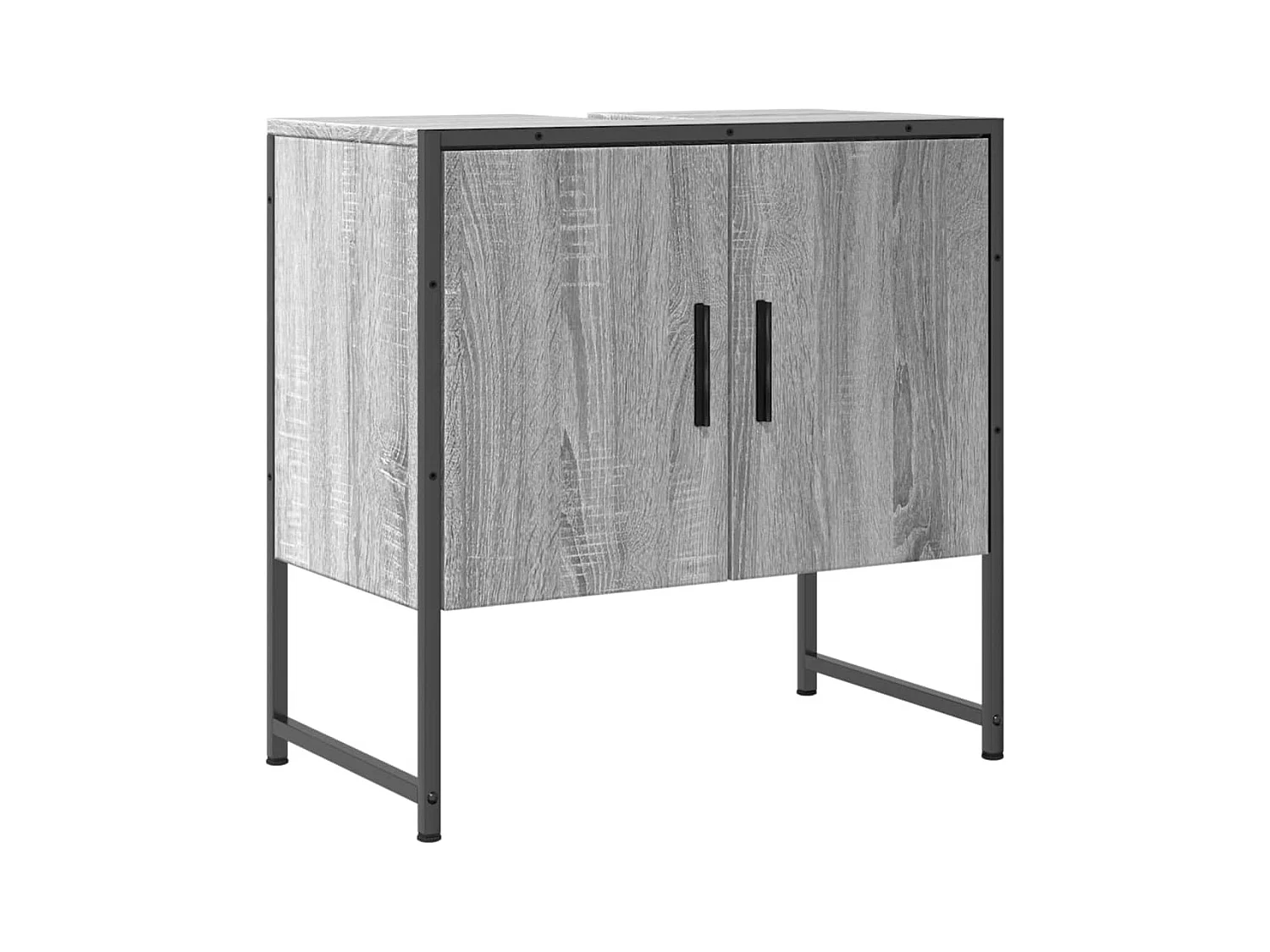 Meuble sous vasque sonoma gris 60x33x60 cm FR35164