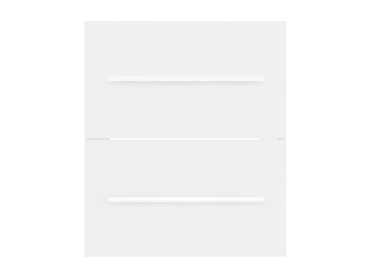 Wastafelkast 41x38,5x48 cm bewerkt hout wit BE492998