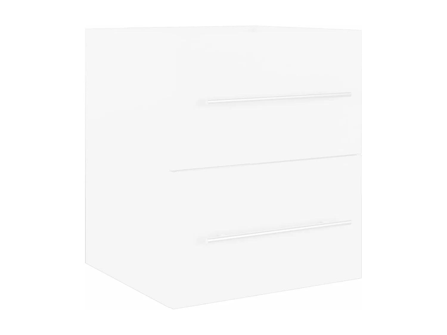 Meuble sous vasque Blanc 41x38,5x48 cm Aggloméré FR11929