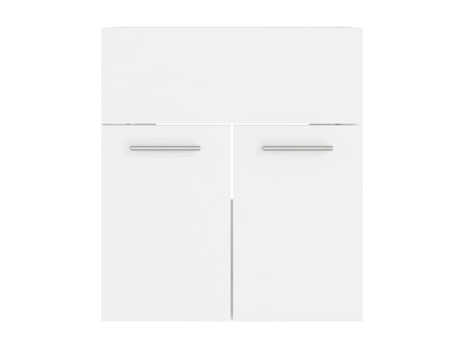 Armário lavatório 41x38,5x46 cm derivados de madeira branco PT518044