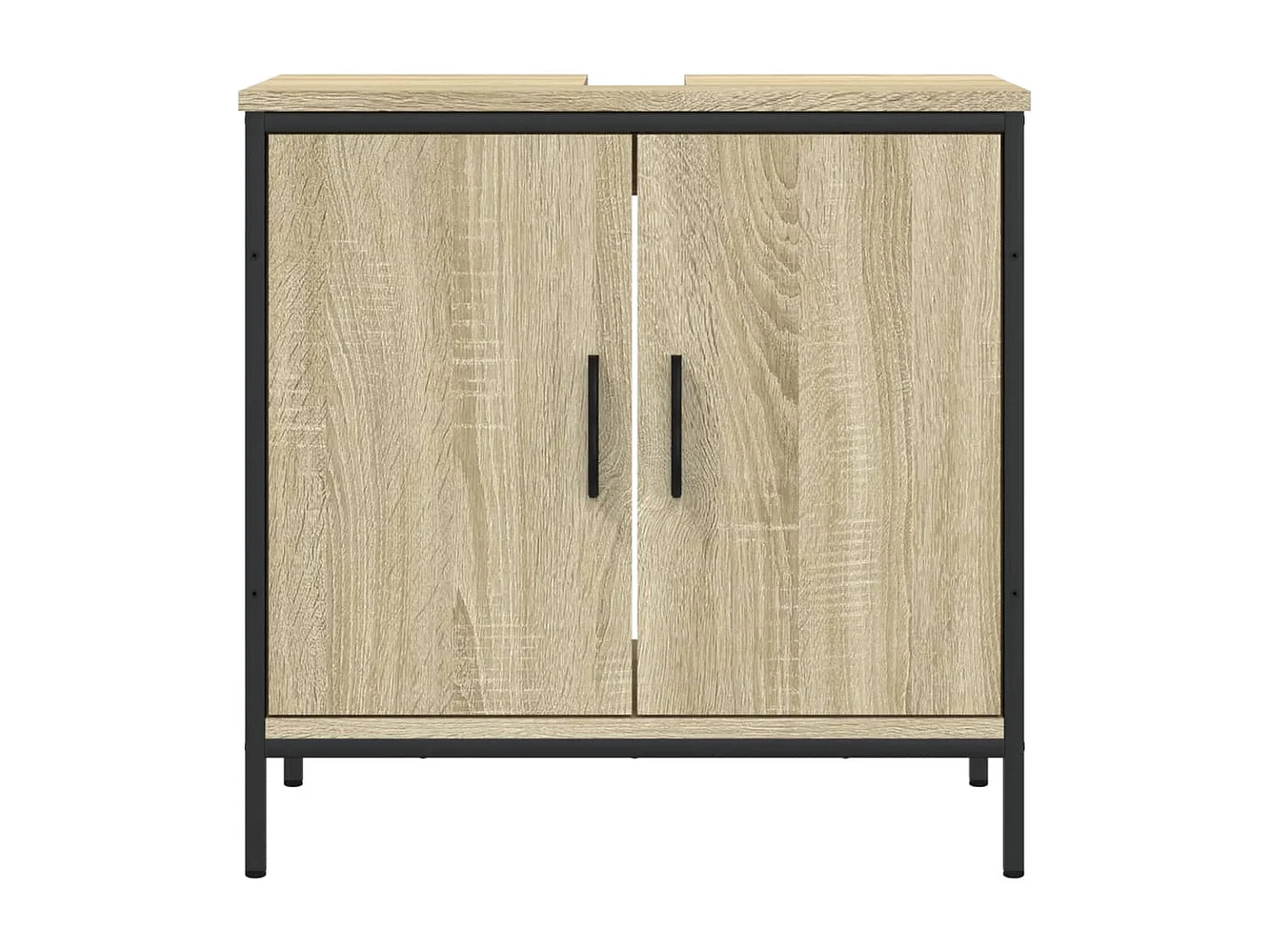 Meuble sous vasque chêne sonoma 60x30x60 cm FR33126