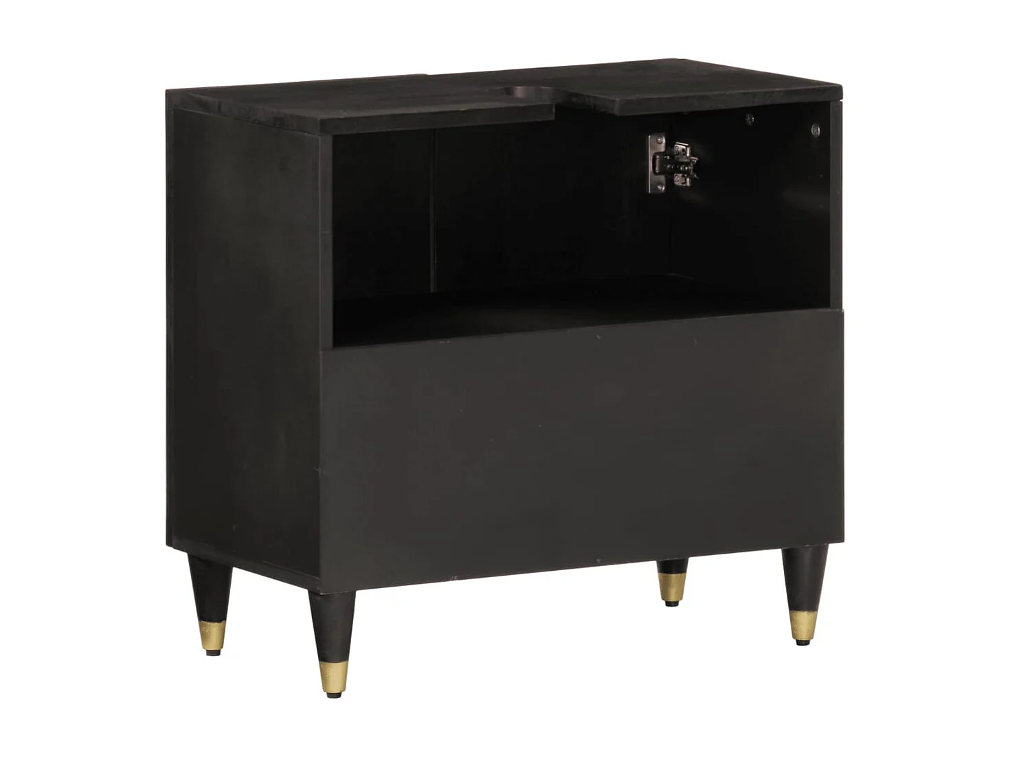 Armario de lavabo para baño madera maciza de mango 62x33x58 cm ES668477