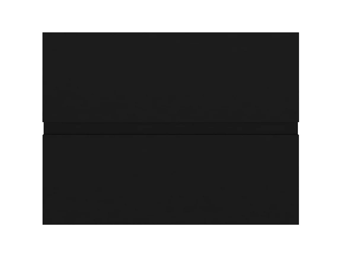 Armário de lavatório 60x38,5x45 cm derivados de madeira preto PT570165