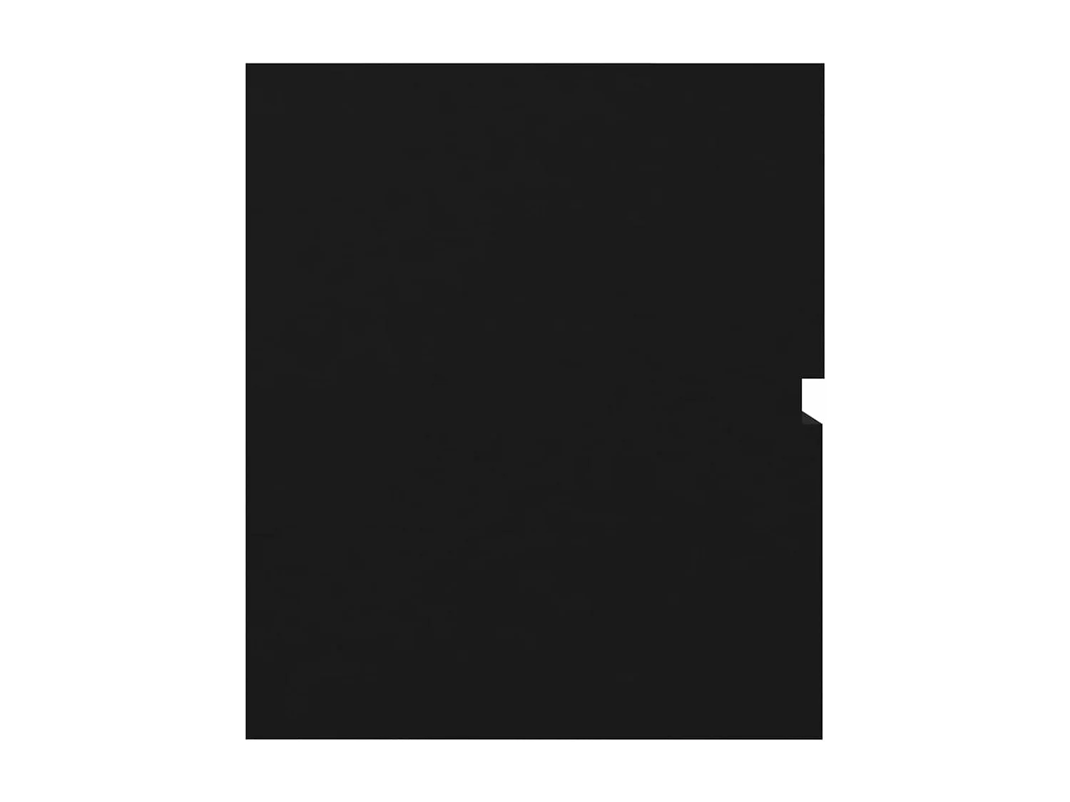 Meuble sous vasque Noir 60x38,5x45 cm Aggloméré FR13333