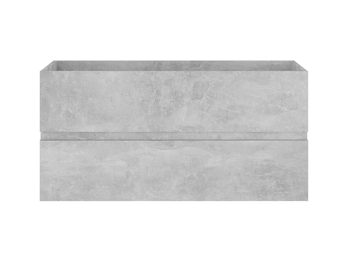 Armario para lavabo contrachapada gris hormigón 90x38,5x45 cm ES508420
