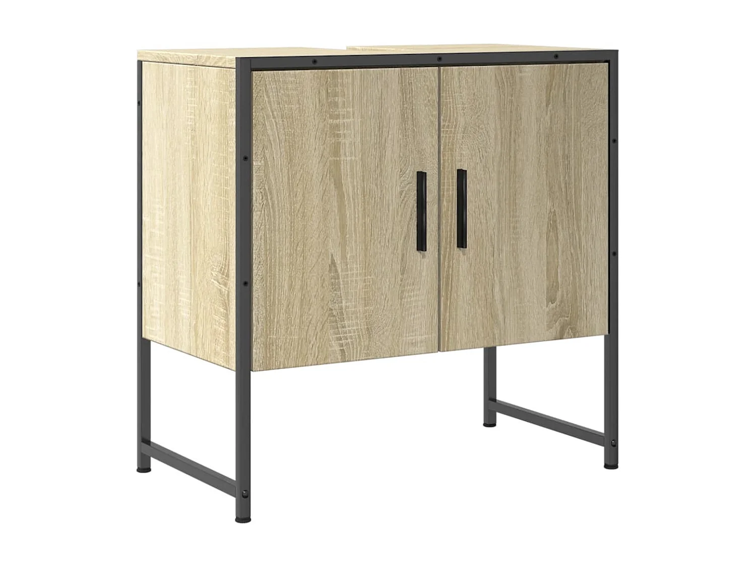 Meuble sous vasque chêne sonoma 60x33x60 cm FR36479