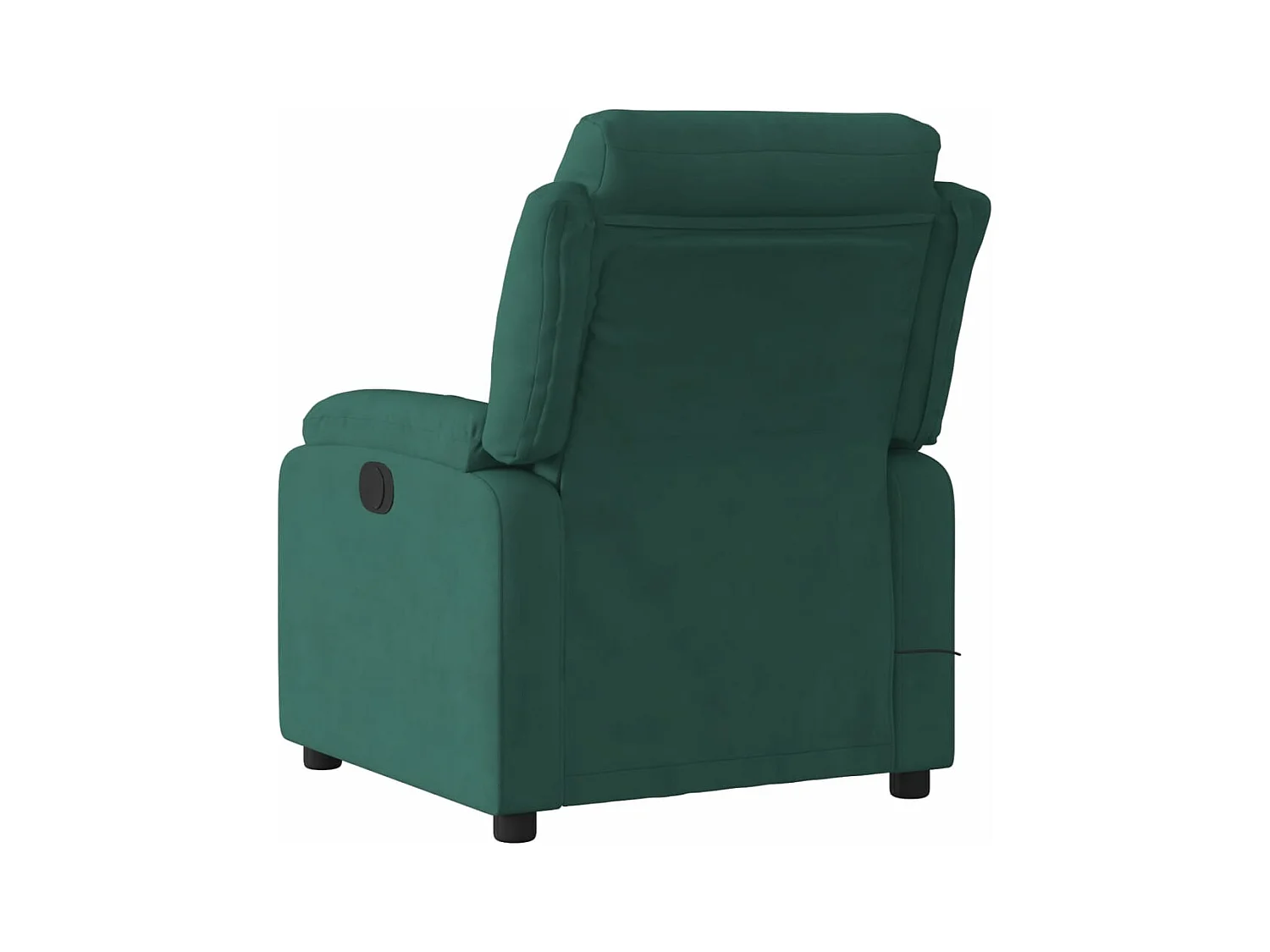 Fauteuil de massage inclinable vert foncé velours FR86029