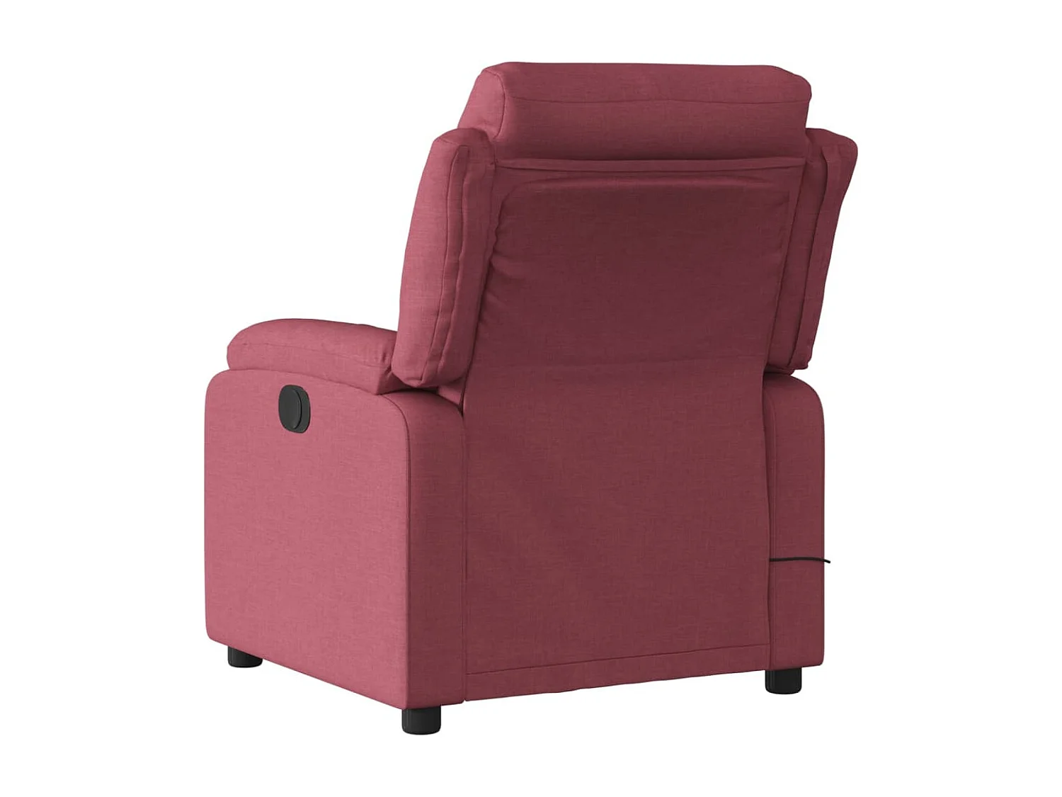 Poltrona de massagens reclinável tecido vermelho tinto PT850059