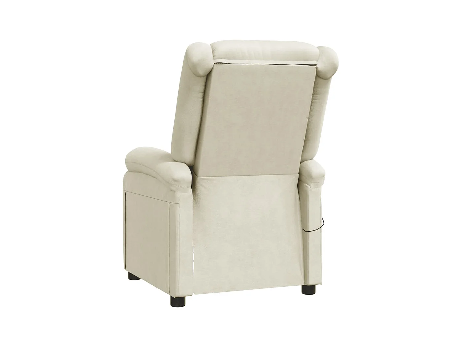 Sillón de masaje de cuero sintético crema ES133227