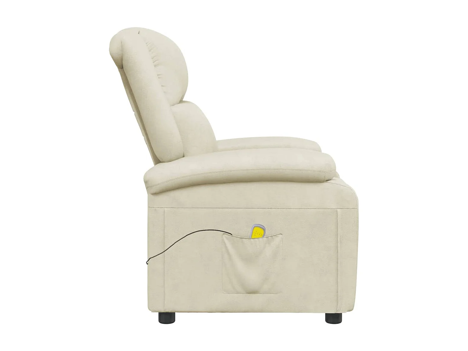 Cadeira de massagens couro artificial cor creme PT700298