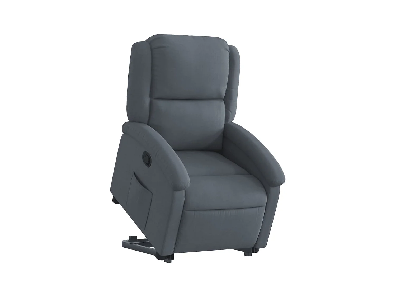 Fauteuil inclinable Gris foncé Velours FR66745