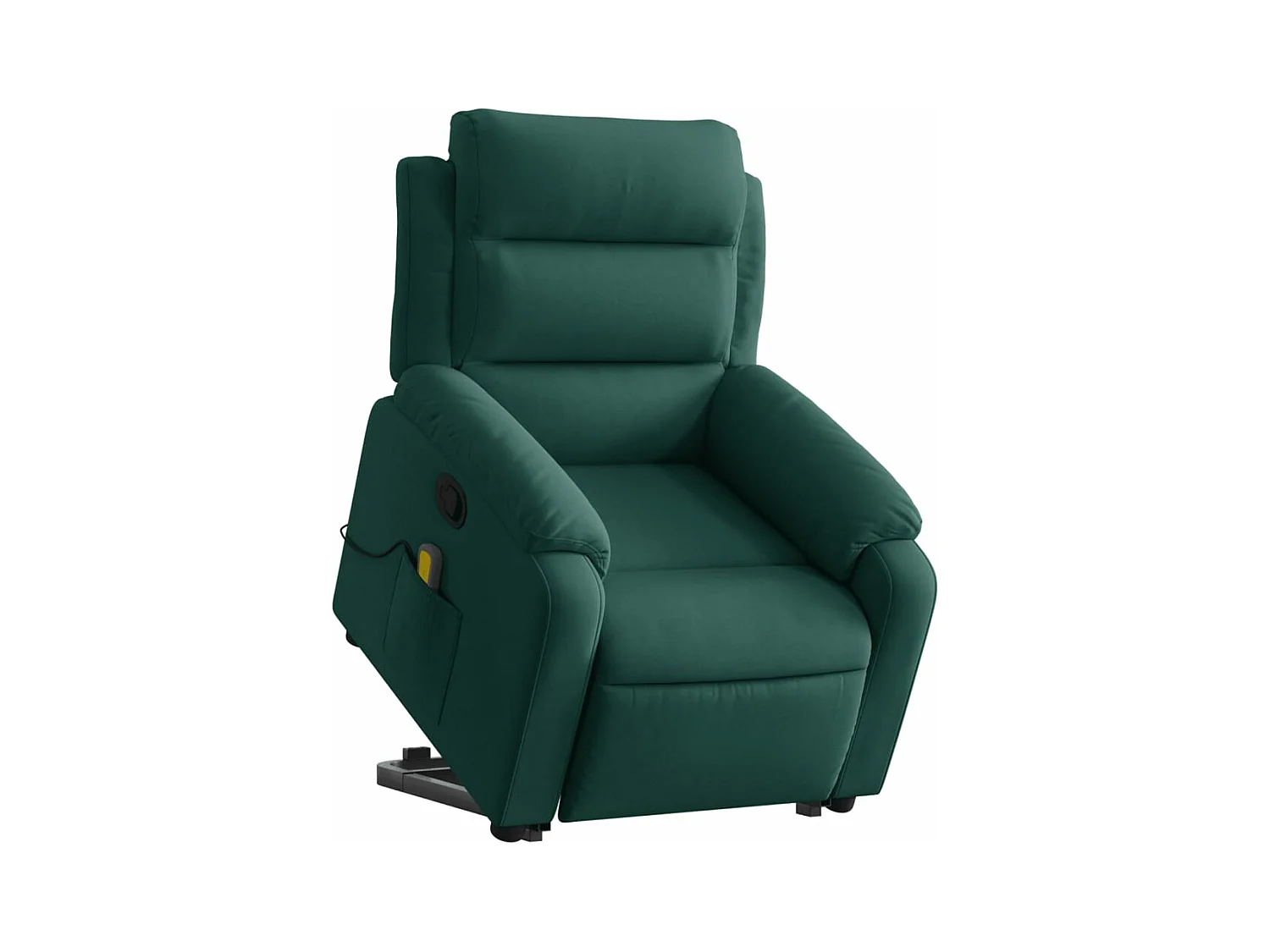 Fauteuil de massage inclinable Vert foncé Velours FR82122