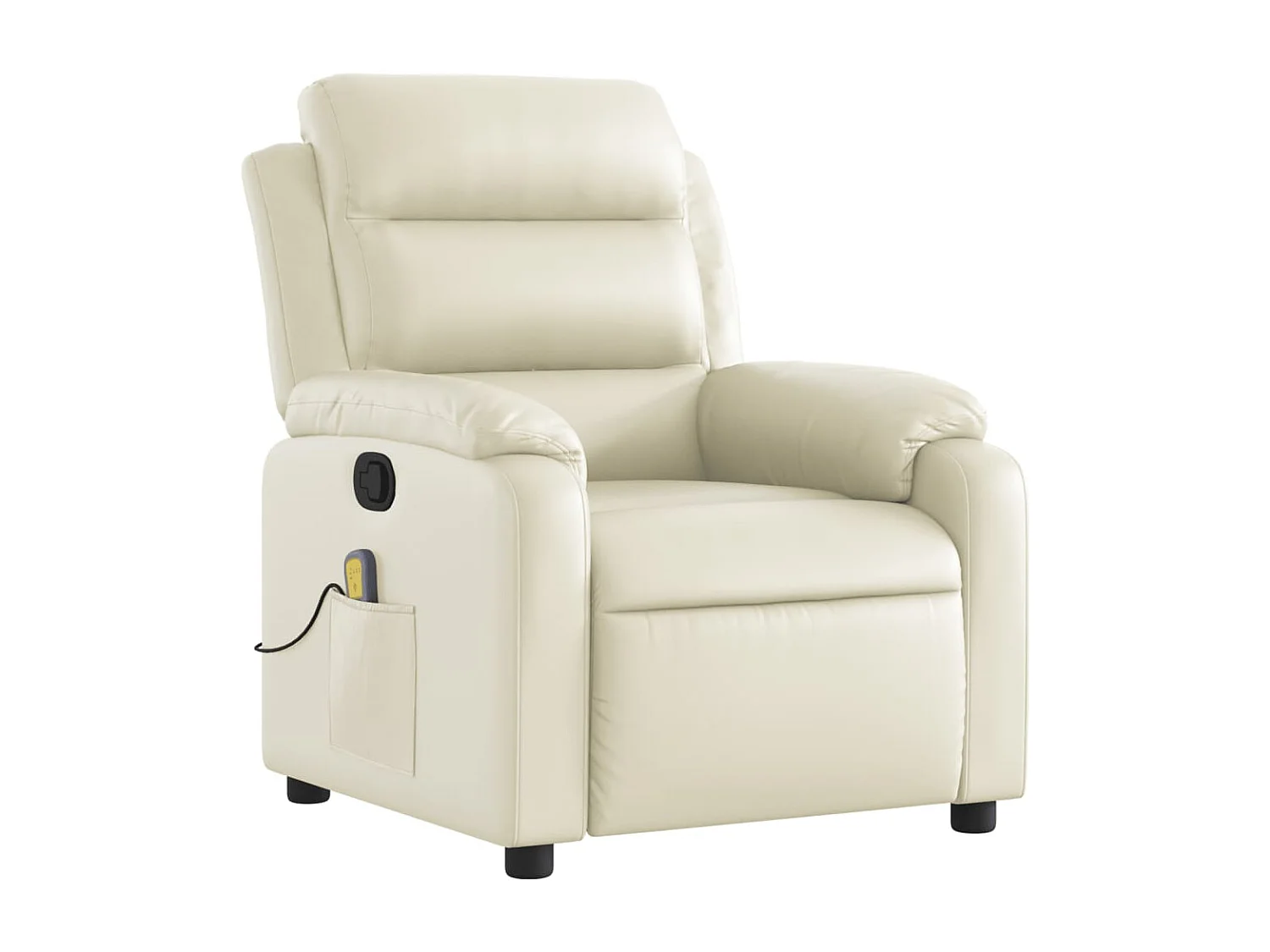 Fauteuil inclinable de massage Crème Similicuir FR30429
