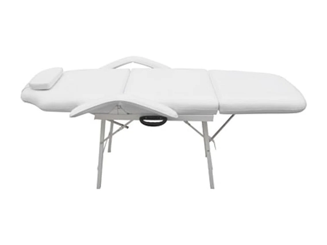 Fauteuil de massage pour traitement facial Simili-cuir Blanc FR83332