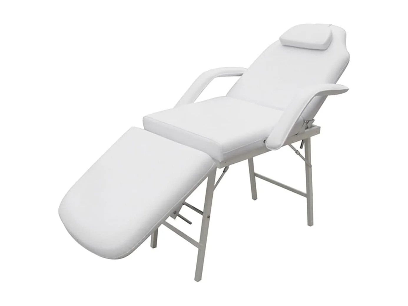 Fauteuil de massage pour traitement facial Simili-cuir Blanc FR83332