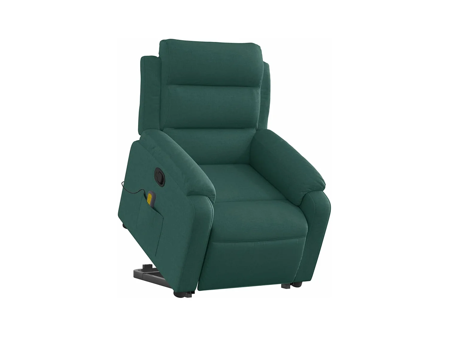 Fauteuil inclinable de massage Vert foncé Tissu FR31585