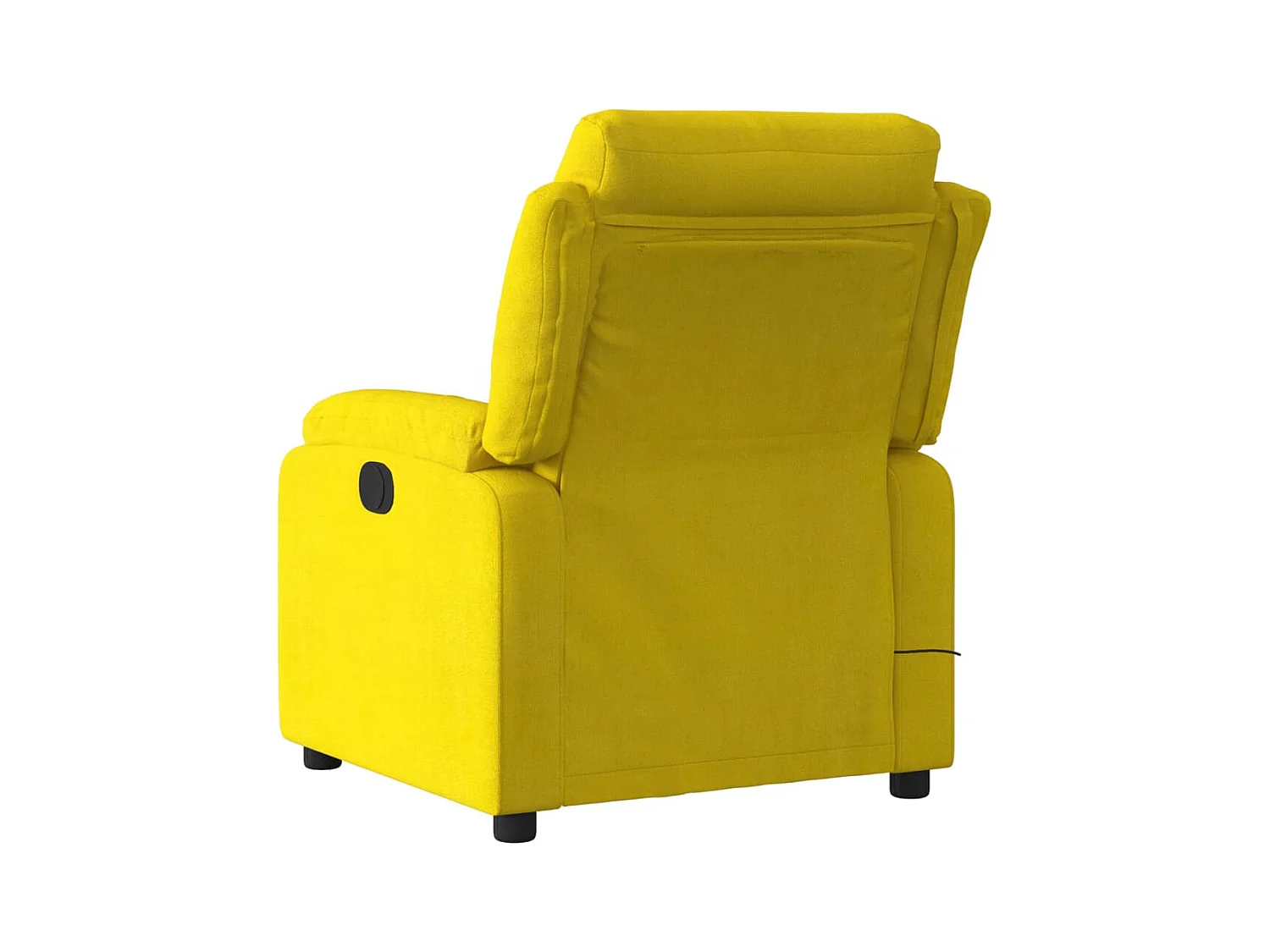 Fauteuil de massage inclinable jaune velours FR81898