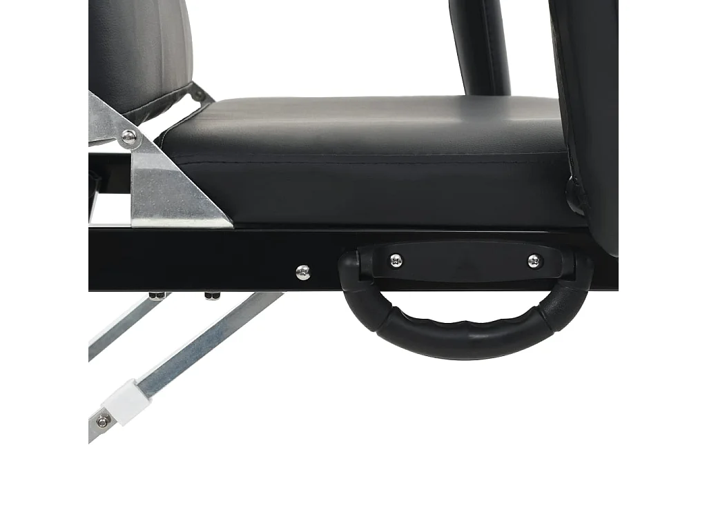 Fauteuil de massage pour traitement facial Simili-cuir Noir FR22554