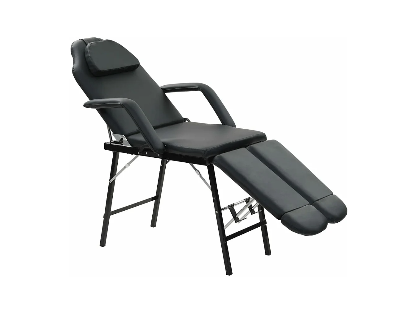 Fauteuil de massage pour traitement facial Simili-cuir Noir FR22554