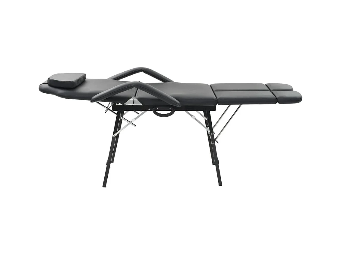 Fauteuil de massage pour traitement facial Simili-cuir Noir FR22554