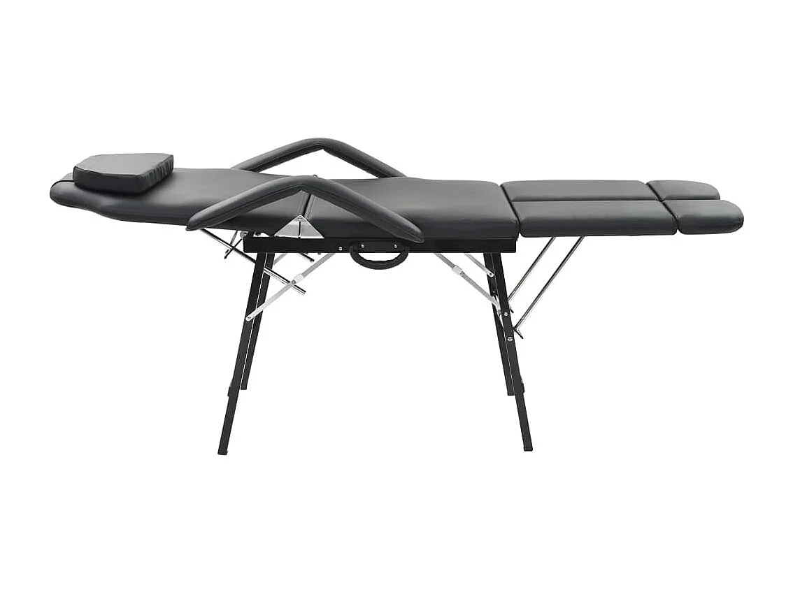 Fauteuil de massage pour traitement facial Simili-cuir Noir FR22554