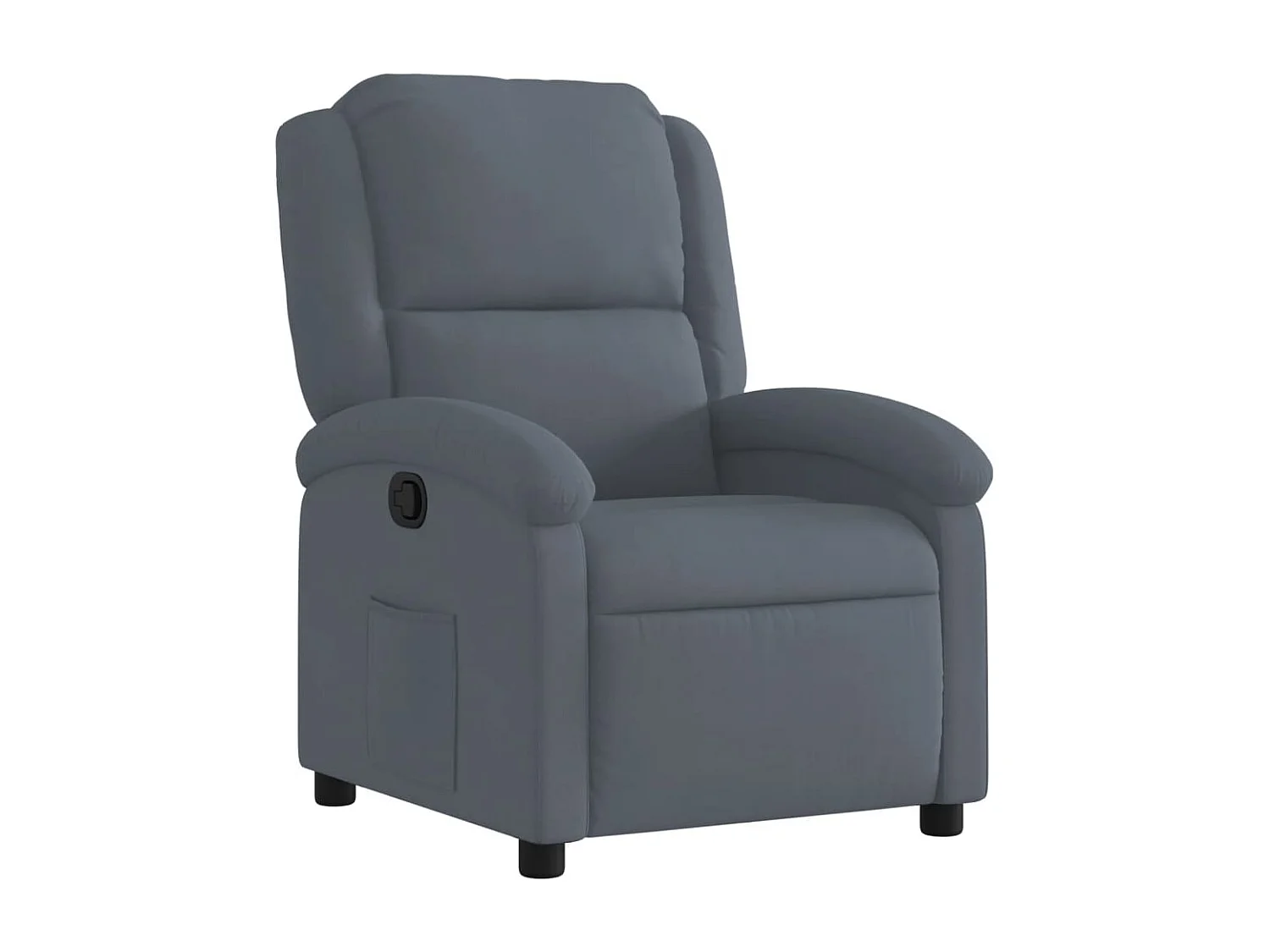 Fauteuil inclinable Gris foncé Velours FR84160