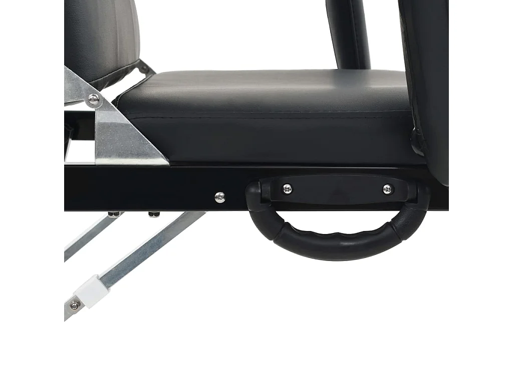 Fauteuil de massage pour traitement facial Simili-cuir Noir FR75871