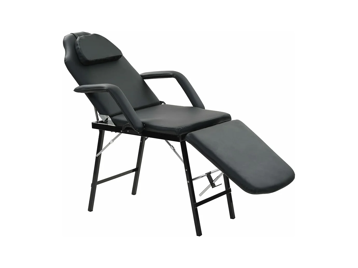 Fauteuil de massage pour traitement facial Simili-cuir Noir FR75871