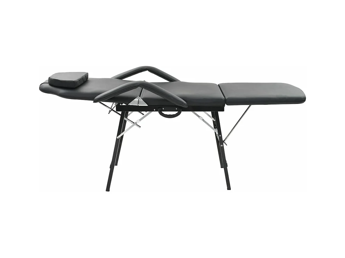 Fauteuil de massage pour traitement facial Simili-cuir Noir FR75871