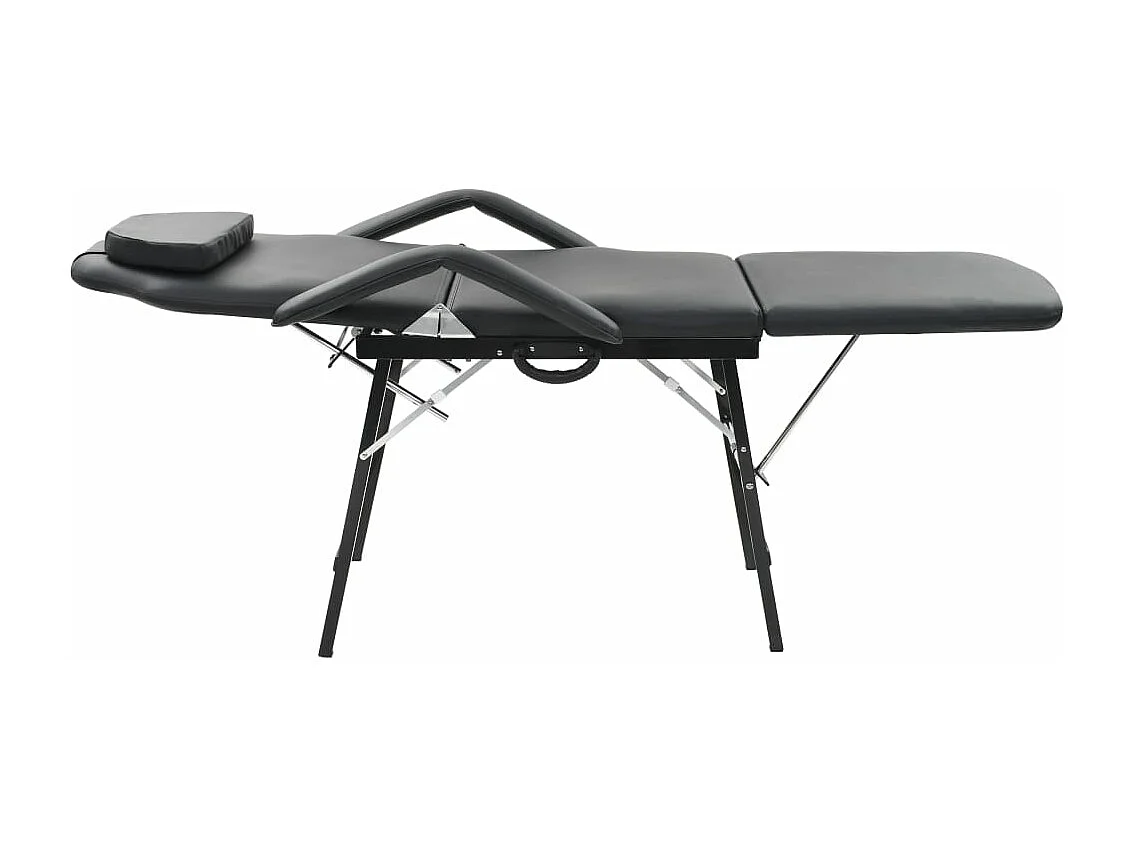 Fauteuil de massage pour traitement facial Simili-cuir Noir FR75871