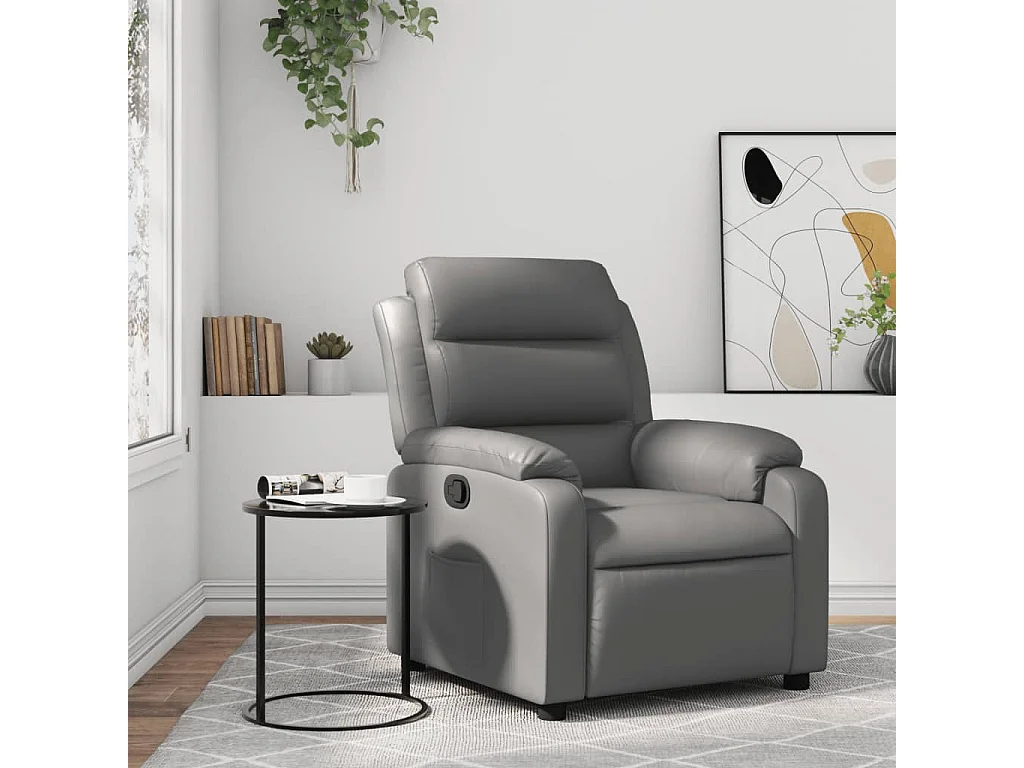 Fauteuil inclinable Gris Similicuir FR15637