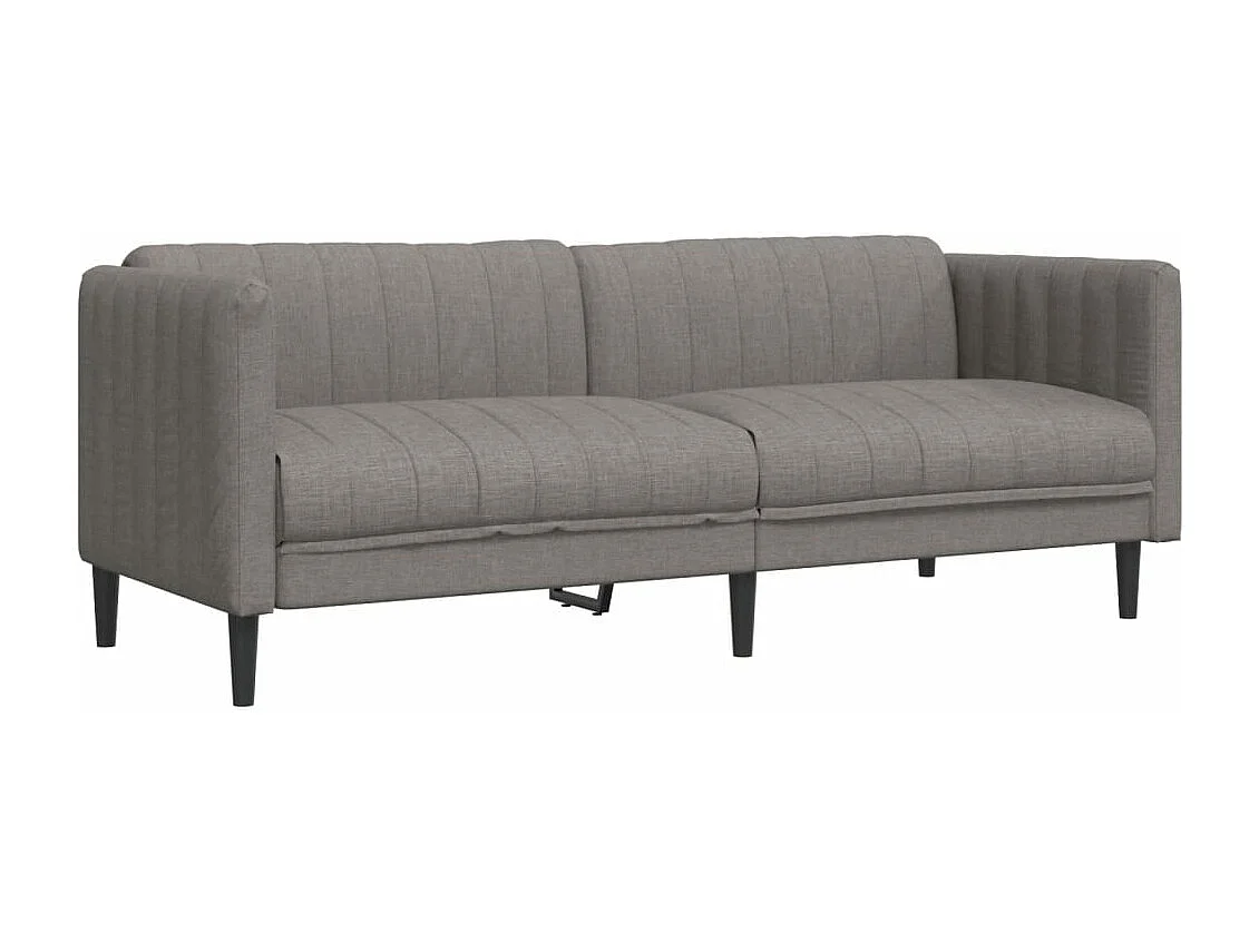 Sofá de 3 plazas tela gris taupe ES271307