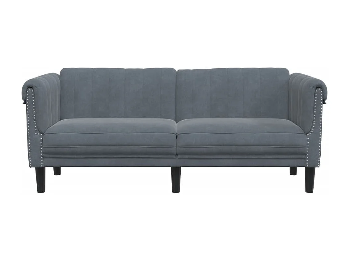 2-zitsbank fluweel donkergrijs BE370692