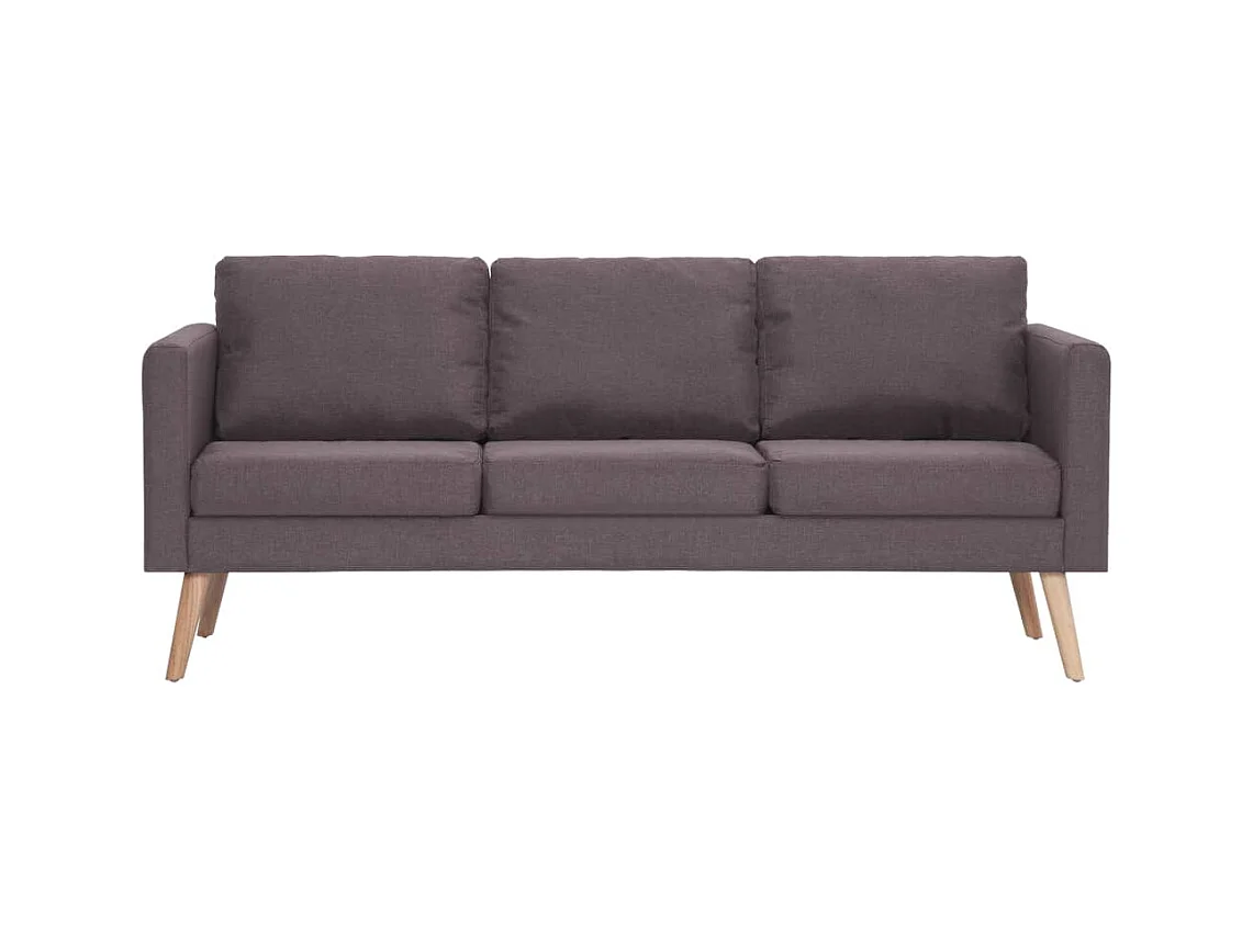 Canapé à 3 places Tissu Taupe FR48027
