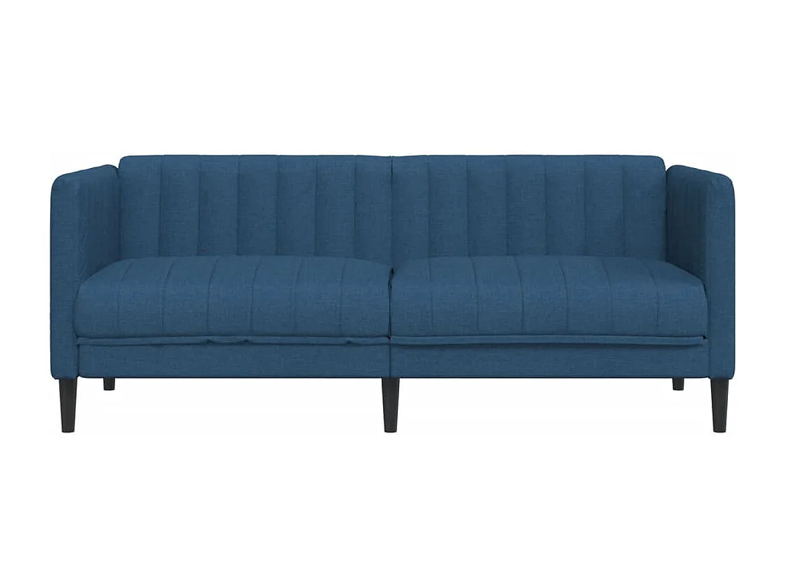 Canapé à 2 places bleu tissu FR35335